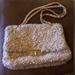 ALDO./.Faux.Shearling.Crossbody.Bag